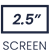 Ekran 2,5” HD IPS